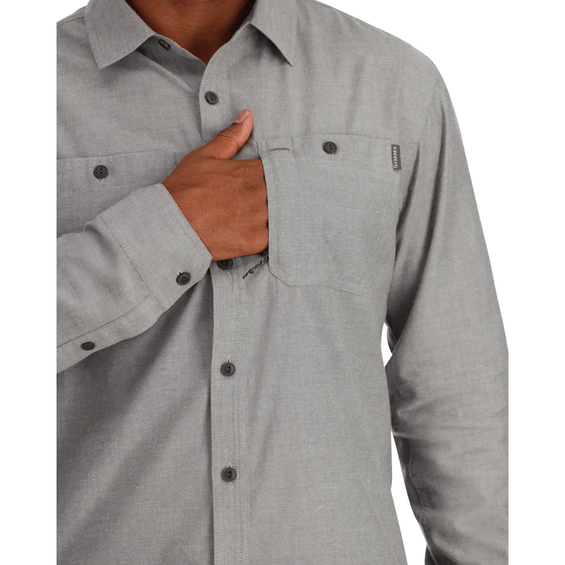 Simms Cutbank Chambray Long Sleeve Shirt - Men's 3 Simms Cutbank Chambray Long Sleeve Shirt - Men's - Image 3