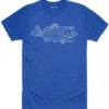 Simms Bass Line T-Shirt - Royal Heather - Medium