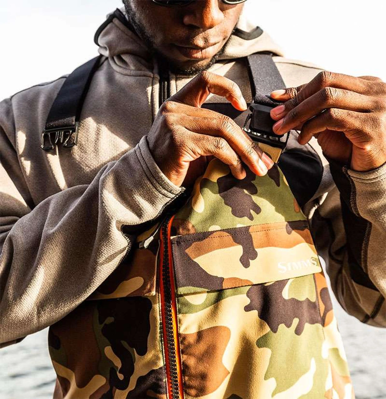 Simms CX Bib - Woodland Camo - 2X-Large 5 Simms CX Bib - Woodland Camo - 2X-Large - Image 5