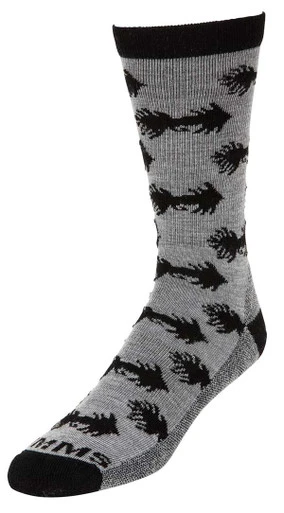 Simms Daily Sock - Woolly Bugger Steel - Medium 1 Simms Daily Sock - Woolly Bugger Steel - Medium