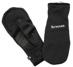 Simms Freestone Foldover Mitt - Black - Medium