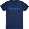 Simms Logo T-Shirt - Dark Moon Heather - Medium