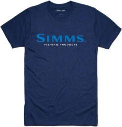 Simms Logo T-Shirt - Dark Moon Heather - Medium