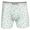 Simms Mens Boxer Briefs - Trout Critter Sterling - XL