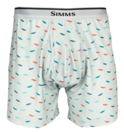 Simms Mens Boxers - Trout Critter Sterling - X-Large