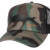 Simms Throwback Trucker Hat - Woodland Camo