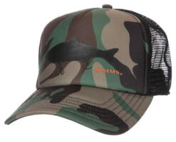 Simms Throwback Trucker Hat - Woodland Camo