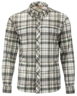 Simms Stone Cold Long Sleeve Shirt - Sage Madras Plaid - Medium
