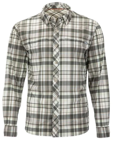 Simms Stone Cold Long Sleeve Shirt - Sage Madras Plaid - Medium 1 Simms Stone Cold Long Sleeve Shirt - Sage Madras Plaid - Medium