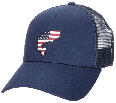 Simms USA Catch Trucker Hat - Admiral Blue 1 Simms USA Catch Trucker Hat - Admiral Blue