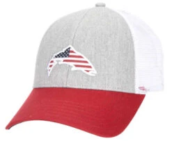 Simms USA Catch Trucker Hat - Heather Grey